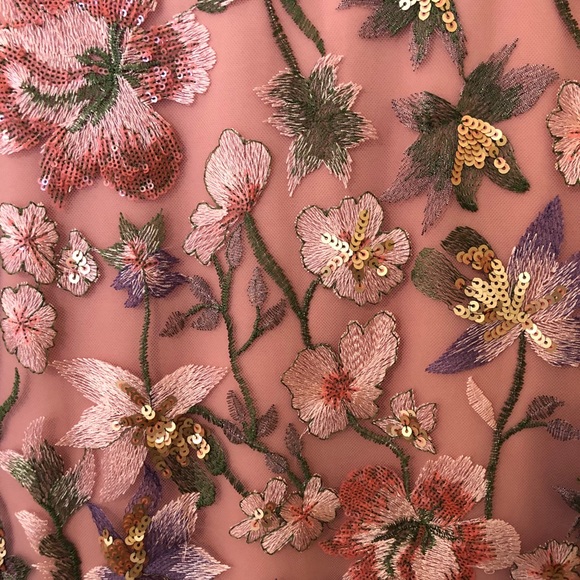 Marchesa Notte Flutter Cocktail Dress Sz 12 - Picture 8 of 10